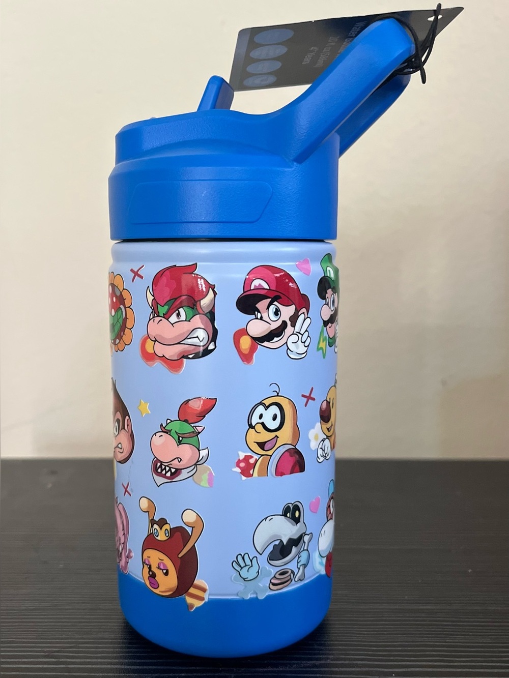 Super Mario character Kids 20oz stainless steel Water Bottle with Handle